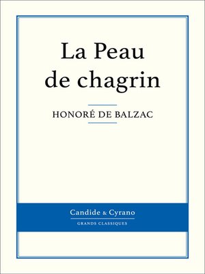 cover image of La Peau de chagrin